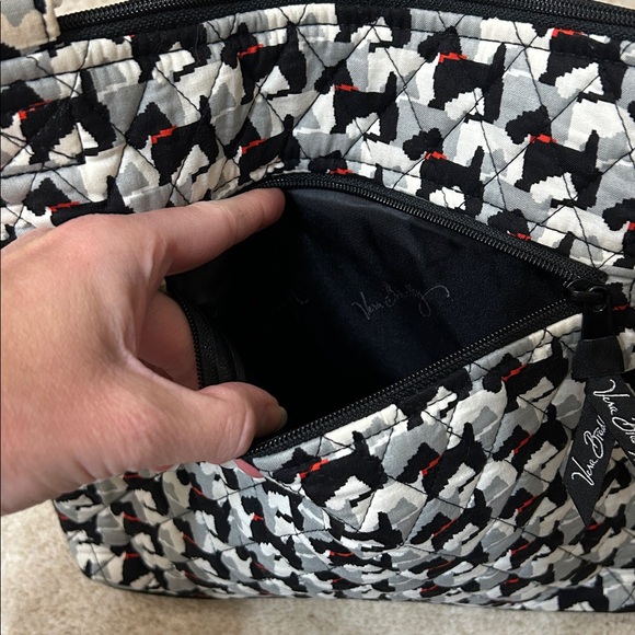 Vera Bradley Scottie Dog Houndstooth Black and White Crossbody Bag NWT MSRP $60 - Picture 7 of 15